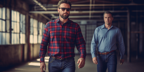 Two business men walking to an office to discuss bookkeeping