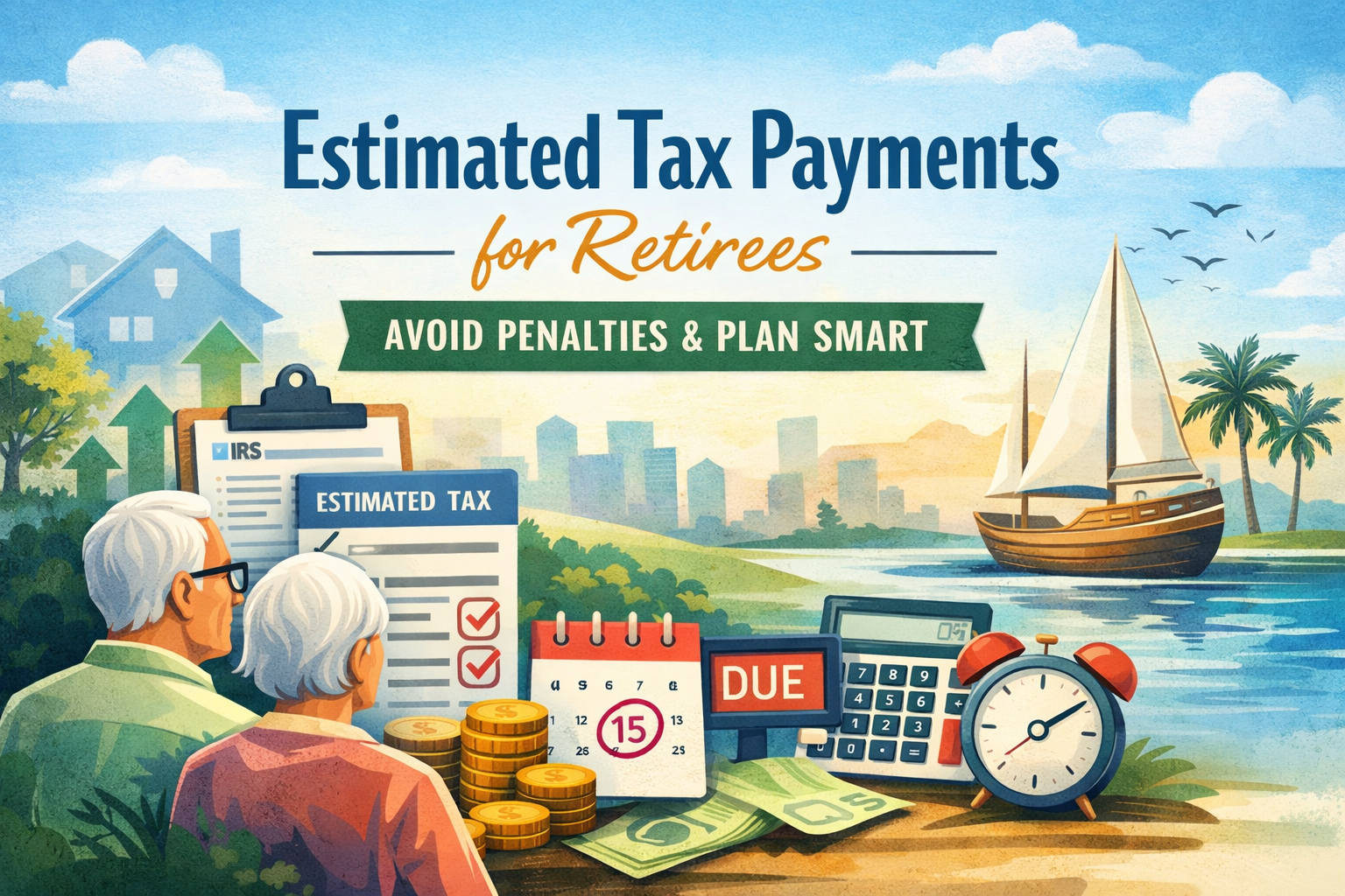 Estimated tax payments for retirees with safe harbor due dates and withholding strategies to avoid underpayment penalties
